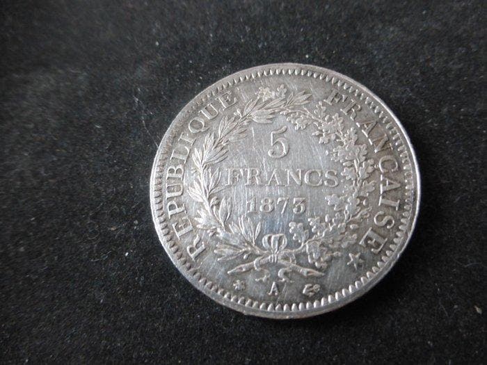 Frankrijk. 5 Francs 1873-A Hercule (Zonder minimumprijs), Postzegels en Munten, Munten | Europa | Niet-Euromunten
