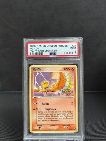 Pokémon - 1 Graded card - Ho-Oh 27 Event exclusive of, Nieuw