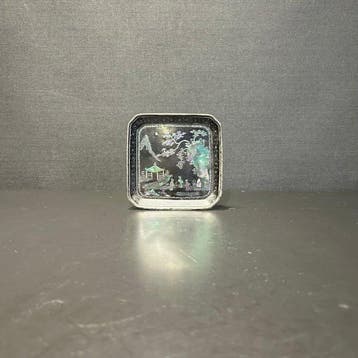 Schotel - Zilver - Kangxi parelmoer schotel, Antiek en Kunst
