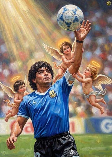 Kleury.art - [XL MATTE PAPER] The Ascension of El Diego by, Nieuw