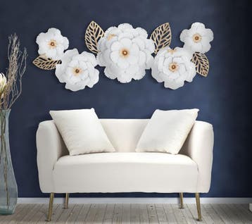 IJZEREN WANDPANEEL WIT DECOR 158X9X60, Ophalen of Verzenden, Nieuw