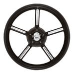 Ultraflex Stuurwiel V56 Zwart RVS 5-Spaaks 35 cm, Watersport en Boten, Bootonderdelen, Ophalen of Verzenden, Nieuw