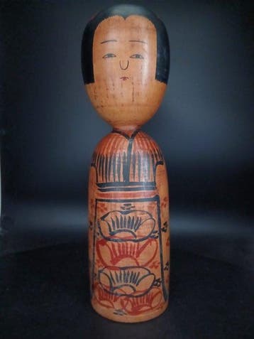 Beeldje - Grote Traditionele Kijiyama Kokeshi Pop door