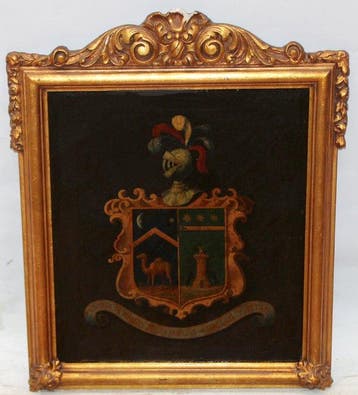 Spaanse school (XIX) - Escudo de armas (familias Camilleri y
