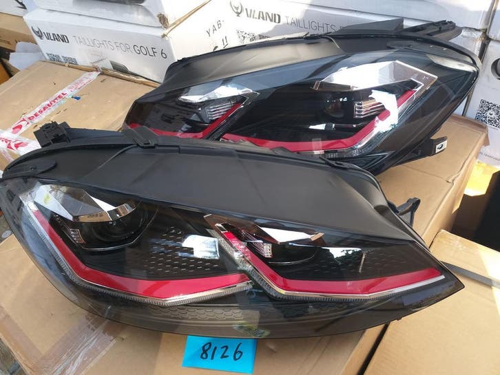 LED koplampen  Golf 7, Auto-onderdelen, Verlichting, Nieuw, 3 maanden garantie, Volkswagen, Ophalen of Verzenden