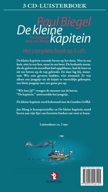 De kleine kapitein 3 cds 9789054446125 Paul Biegel, Verzenden, Gelezen, Paul Biegel
