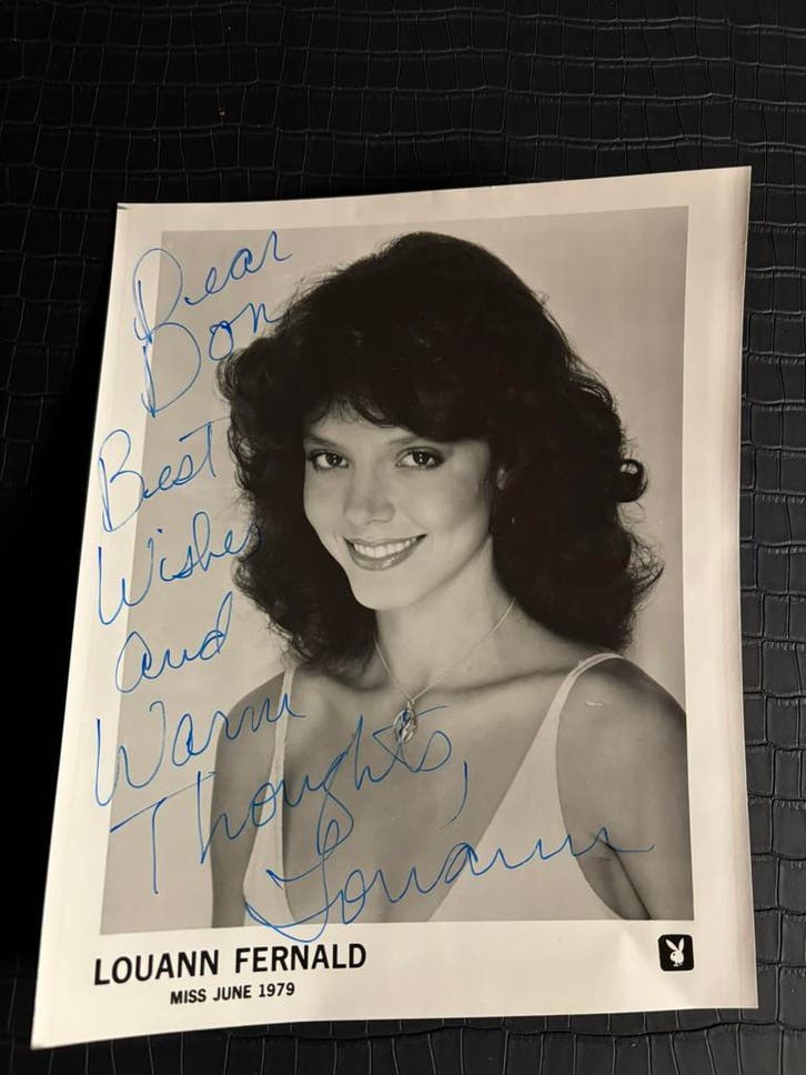 Playboy model Louann Fernald gesigneerde foto (Miss 1979), Verzamelen, Muziek, Artiesten en Beroemdheden, Foto of Kaart, Zo goed als nieuw
