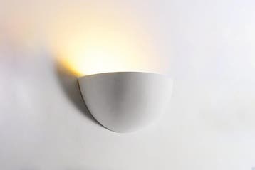 Integral wandlamp Florina decoratief overschilderbaar gip..., Ophalen of Verzenden, Nieuw