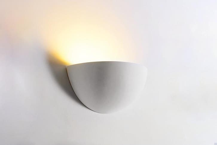Integral wandlamp Florina decoratief overschilderbaar gip..., Huis en Inrichting, Lampen | Overige, Nieuw, Ophalen of Verzenden