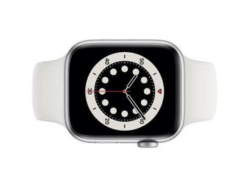 Apple Watch Series 6 - 44mm - Aluminium - Zilver - GPS +, Sieraden, Tassen en Uiterlijk, Smartwatches, Verzenden, Zo goed als nieuw