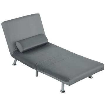 TRUUSK Slaapstoel met Bedfunctie - Fluweel Look - Verstelbar, Verzenden, Nieuw