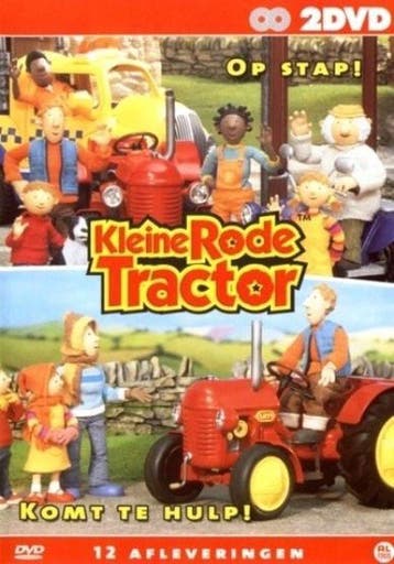 Kleine rode tractor dubbel dvd komt te hulp en op stap (dvd, Ophalen of Verzenden, Zo goed als nieuw