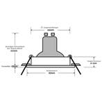 GU10 Inbouwspot Set - Mat Zwart - Inbouw Rond - Philips -, Metaal of Aluminium, Nieuw, Ophalen of Verzenden, Led