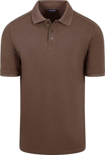 Suitable Respect Polo Tiger Bruin maat XXL Heren, Bruin, Verzenden, Nieuw, Overige maten