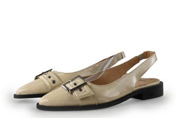 Manfield Slingbacks in maat 36 Beige, Verzenden, Beige, Zo goed als nieuw, Manfield
