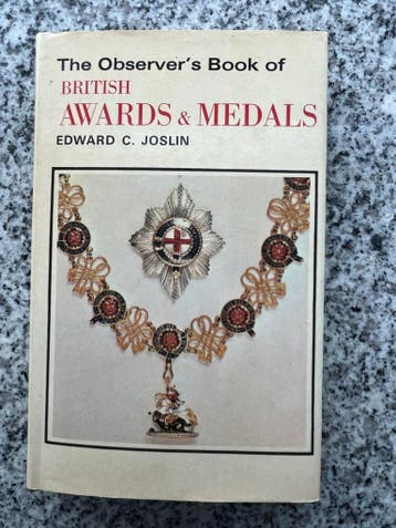 British awards & medals, Verzenden, Europa, Edward C. Joslin, 20e eeuw of later