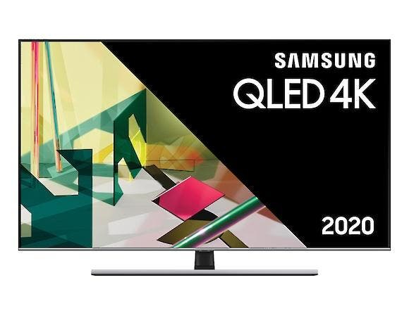 Samsung QE55Q75TALXXN - 55 inch 4K UHD QLED 100 Hz Smart Tv, Audio, Tv en Foto, Televisies, Zo goed als nieuw, Samsung, 4k (UHD)