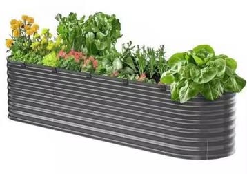 Ovaal Verhoogd Tuinbed - Gegalvaniseerd Metaal voor Buiten, Verzenden, Nieuw