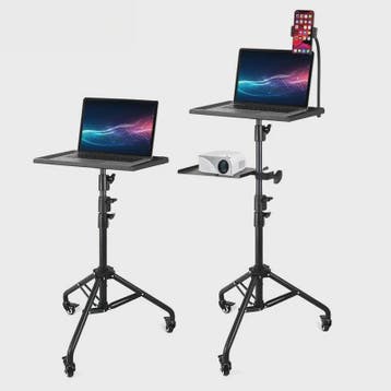 Verrijdbare Laptop & Projector Trolley - In Hoogte Verstelba, Verzenden, Nieuw