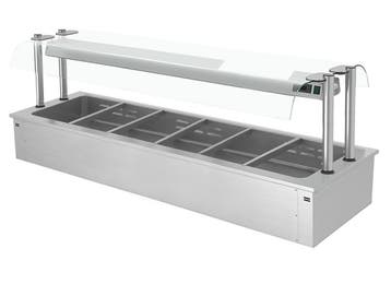 GGM Gastro | Inbouw bain-marie (drop-in) - 2110mm - 4,83 kW, Verzenden, Nieuw in verpakking