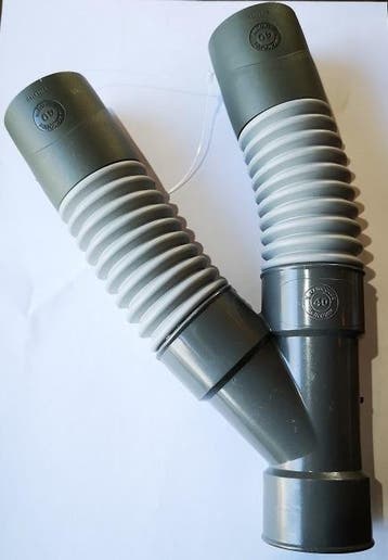 flex. pvc aansluitstuk T 40, Ophalen of Verzenden, Nieuw