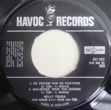 vinyl single 7 inch - Nelly Frijda - Losbandige Liedjes U..., Cd's en Dvd's, Verzenden, Zo goed als nieuw, 7 inch, Nederlandstalig