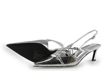 Steve Madden Slingbacks in maat 40½ Zilver, Overige kleuren, Verzenden, Steve Madden, Zo goed als nieuw