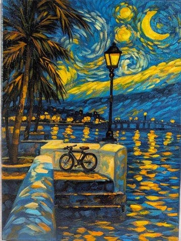 Antonio Barducci (XX-XXI) - Notte stellata sul lungomare