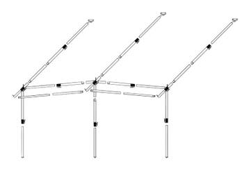 Dorema Frame Voortent President/Smaragd Staal Easygrip 28mm, Nieuw