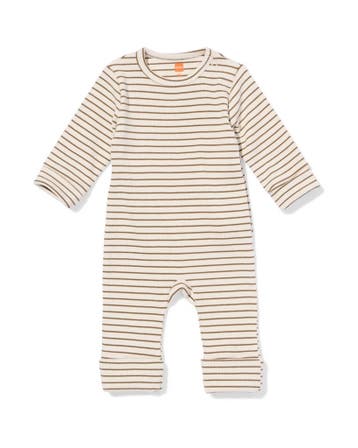 HEMA Babyboxpakje rib strepen ecru, Verzenden, Nieuw