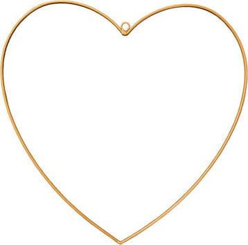 Metalen Hart hangend Goud Ø10 cm, Ophalen of Verzenden, Nieuw