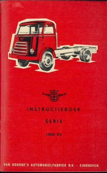 1959 DAF SERIE 1800DS instructieboekje Nederlands, Verzenden