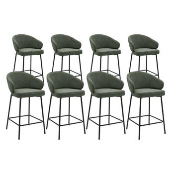 DS4U - Sofia barkruk 65 cm - Set van 8 - Groen met zwarte, Ophalen of Verzenden, Nieuw