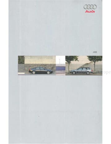 1999 AUDI A6 BROCHURE DUITS, Nieuw, Audi, Author
