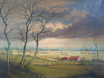 Andre de Man (1925-2002) - Zicht op Etikhove, Antiek en Kunst