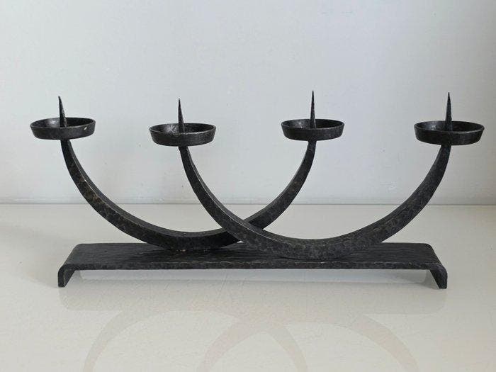 Brutalistyczny wiecznik Kuty - Niemcy Lata 60. - Rkodzieo, Antiek en Kunst, Curiosa en Brocante