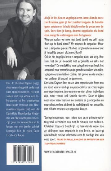 Het empathische brein 9789035137493 Christian Keysers, Verzenden, Gelezen, Christian Keysers