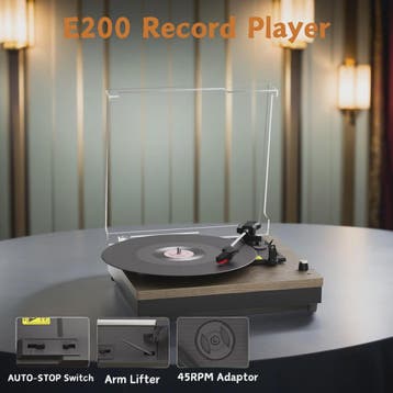 MAIO Draagbare Platenspeler met Ingebouwde Speakers en 3 Sne, Verzenden, Nieuw