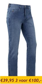 Regular Fit Jeans met rits div.kleuren €49,95 2voor €80,-, Verzenden, Nieuw, Overige kleuren, Overige jeansmaten