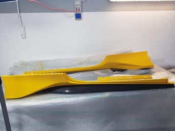 Ferrari 488 GTB Carbon side skirts in Pista-stijl, Verzenden