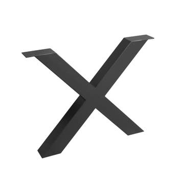 X-Poot Zwart Metaal, Stijlvolle Tafelpoot | Starfurn, Ophalen of Verzenden, Nieuw