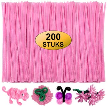 Fako Bijoux - 200 Roze Pijpenragers - Set van 200 Stuks, Verzenden, Nieuw