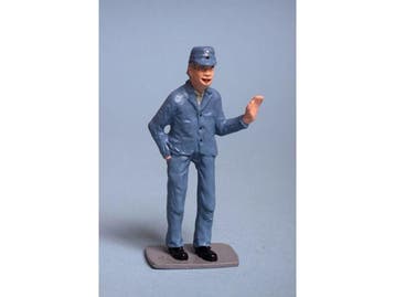 ZinnBlei Gartenbahnfiguren 2011008 Lokführer mit gehobene.., Ophalen of Verzenden, Nieuw