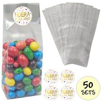 Fako Bijoux - Uitdeelzakjes Met Sluitstickers - 50 Stickers, Verzenden, Nieuw