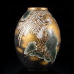 Vaas - Porselein, goudpigmenten - Japan - Eagle on Pine