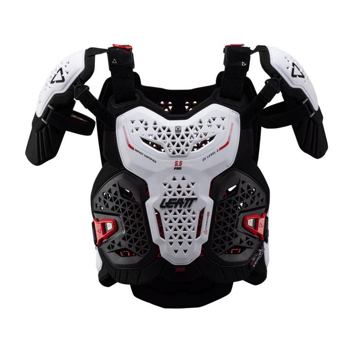 Borstbeschermer Leatt 5.5 Pro Evo (Wit, Bodyprotectors), Motoren, Accessoires | Overige, Nieuw, Verzenden