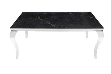 Design eettafel MODERN BAROK 180 cm zwart antraciet chroom, Huis en Inrichting, Tafels | Eettafels, Ophalen of Verzenden, Nieuw