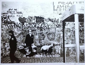 Blek Le Rat & Shepard Fairey & Sybille Prou (Bleks wife) -