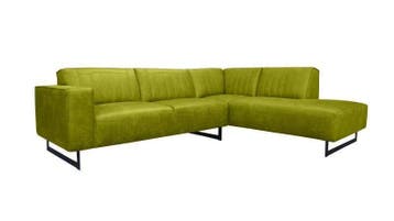 Hoekbank Scherpenisse - hoekbanken - Groen, Nieuw, 150 cm of meer, Stof, 200 tot 250 cm
