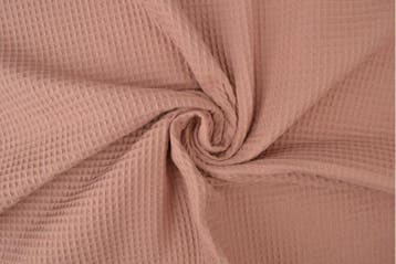 Wafelstof Oud Roze - rol 10 meter, Verzenden, Nieuw